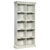 Sauder Barrister Lane Engineered Wood Tall 10-Cubby Bookcase In White
