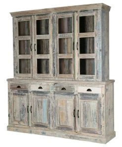 Sierra Living Concepts Inc Solid Reclaimed Wood Dining Farmhouse Buffet With Hutch