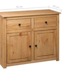 Vida XL International B.V. VidaXL Solid Wood Pine Sideboard Panama Range Storage Cabinet Chest Furniture -Palace-shop 72a1e718009b7094 7879 w800 h800 b1 p0