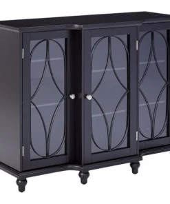Pilaster Designs Boyce Wood Buffet, Black