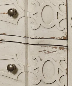 Home Fare HomeFare Ornate Overlay Three-Drawer Wood Chest In Weathered Yellow 9 Home Fare HomeFare Ornate Overlay Three-Drawer Wood Chest In Weathered Yellow -Palace-shop 738100a30fd2badb 6293 w800 h800 b0 p0