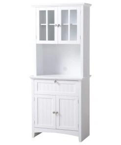 American Furniture Classics Os Home And Office Buffet And Hutch With Framed Glass Doors And Drawer