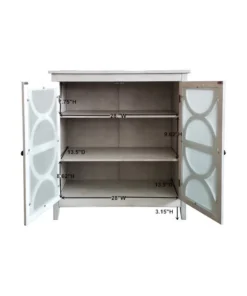 Pilaster Designs Pasco 2 Door Entryway Accent Display Cabinet With Storage Shelves & Glass Doors -Palace-shop 75113aac0e28cc88 6861 w800 h800 b1 p0