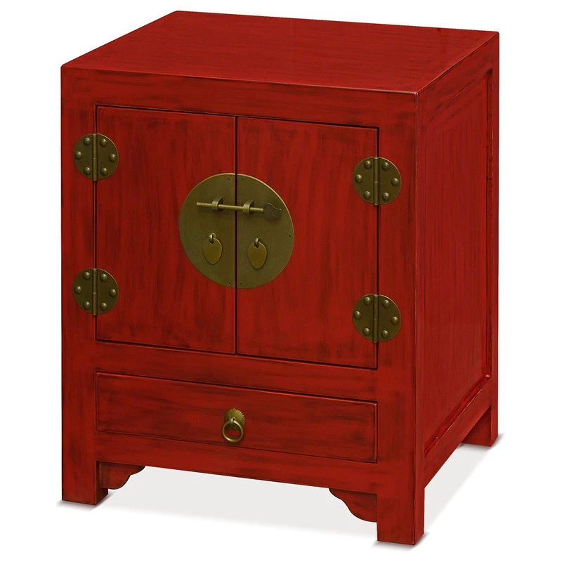 China Furniture And Arts Ming Cabinet, Red/Red Top 1 China Furniture And Arts Ming Cabinet, Red/Red Top