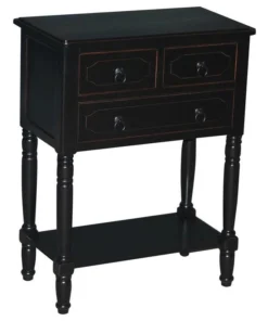 4D Concepts Simplicity 3 Drawer Chest, Black