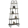 Bush Business Furniture Bush Furniture Refinery A Frame Etagere Bookshelf In Rustic Gray
