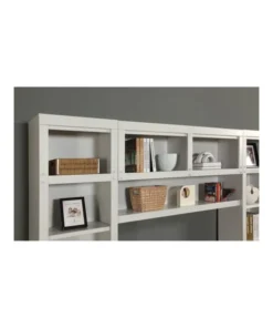 Parker House, Boca Library Wall Bookcase, Cottage White 5 Parker House, Boca Library Wall Bookcase, Cottage White -Palace-shop 7861c2fb051d71cc 0294 w800 h800 b0 p0