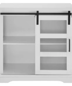 Walker Edison 32" Modern Accent Buffet Cabinet - Solid White -Palace-shop 78e182d00dc9e6c3 3093 w800 h800 b1 p0
