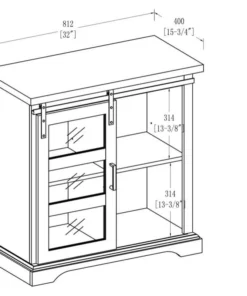 Walker Edison 32" Modern Accent Buffet Cabinet - Solid White -Palace-shop 7961b97f0dc9e6c5 3093 w800 h800 b1 p0
