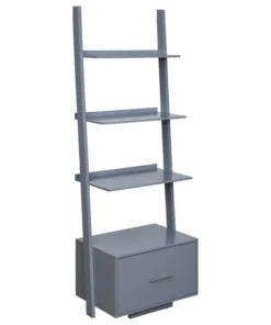 Convenience Concepts American Heritage Ladder Bookshelf With File Drawer