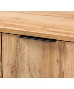 Wholesale Interiors Reid Modern Industrial Oak Wood And Black Metal 3-Drawer Sideboard Buffet -Palace-shop 7d8158660dd65c3e 2458 w800 h800 b0 p0