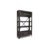 Crafters And Weavers City Solid Wood Graffiti Bookshelf