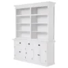 NovaSolo Halifax Hutch Bookcase 5 Doors 3 Drawers
