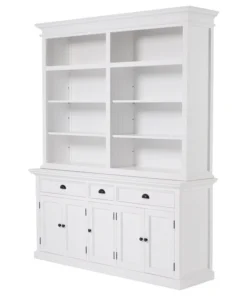 NovaSolo Halifax Hutch Bookcase 5 Doors 3 Drawers