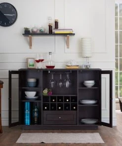 Furniture Of America E-Commerce By Enitial Lab Dolores Contemporary Multi-Storage Dining Server, Espresso -Palace-shop 7f9122710852cacc 7764 w800 h800 b0 p0