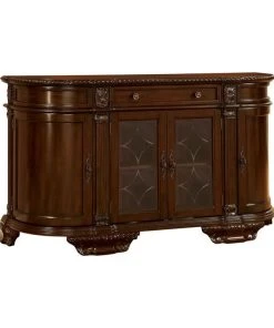 Furniture Of America E-Commerce By Enitial Lab Furniture Of America Ramsaran Wood Multi-Storage Buffet In Brown Cherry