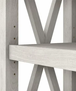 Bush Business Furniture Key West Tall 5 Shelf Bookcase In Linen White Oak - Engineered Wood -Palace-shop 80f114e00014f2ba 4908 w800 h800 b0 p0