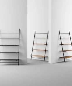 Madeleine Home Inc. Lasalle Ladder Shelf, Black -Palace-shop 8141d701032d9b9b 8659 w800 h800 b0 p0