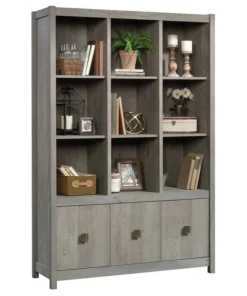 Sauder Cannery Bridge Engineered Wood 9-Cubby Bookcase In Mystic Oak -Palace-shop 81b182770065509e 9363 w800 h800 b1 p0