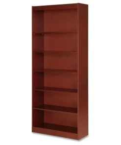 Lorell_biehler Lorell Six Shelf Panel Bookcase, 36" W X 12" D X 84" H, Veneer, Wood