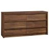 Pemberly Row 6 Drawer Dresser In Grand Walnut