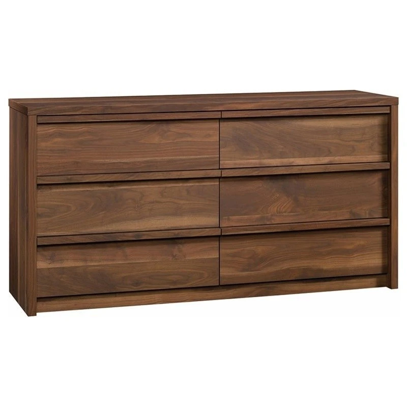 Pemberly Row 6 Drawer Dresser In Grand Walnut 1 Pemberly Row 6 Drawer Dresser In Grand Walnut