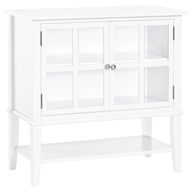 A Design Studio Primrose 2 Door Storage Cabinet, White 1 A Design Studio Primrose 2 Door Storage Cabinet, White