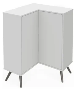 Bestar Small Space Krom Corner Storage Unit In White