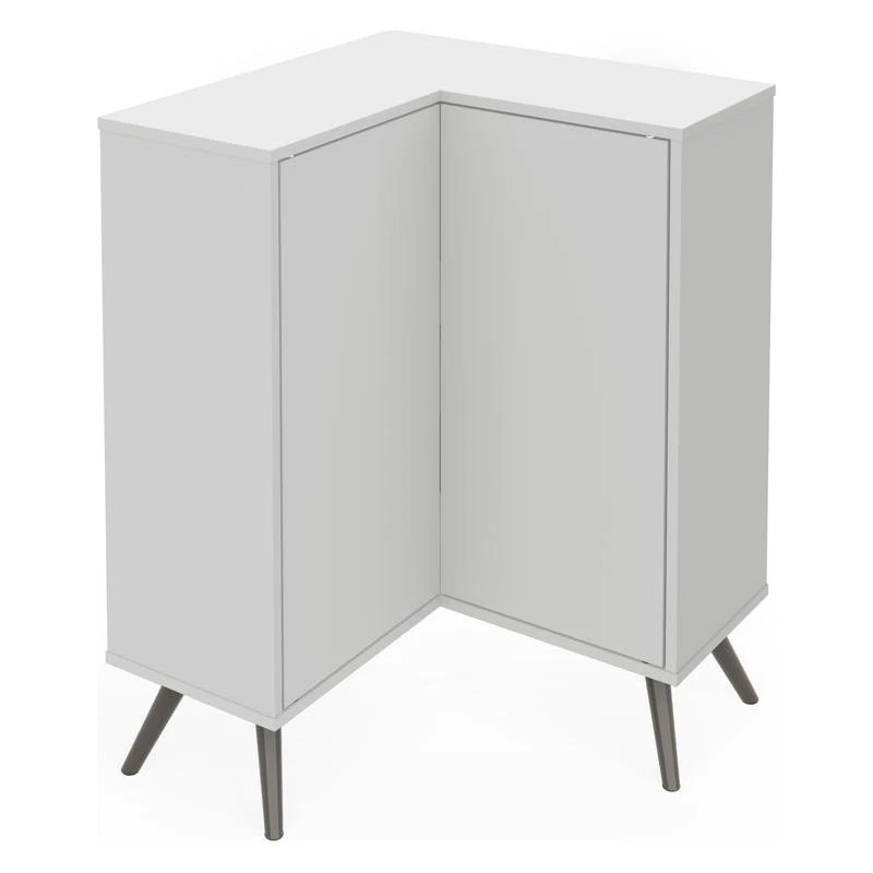 Bestar Small Space Krom Corner Storage Unit In White 1 Bestar Small Space Krom Corner Storage Unit In White