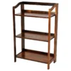 Casual Home Stratford 3-Shelf Folding Bookcase, Warm Brown, 3-Shelf