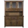 Crafters And Weavers Mission Quarter Sawn Oak China Cabinet, Hutch