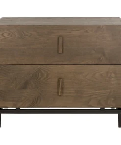 Safavieh Herschel Cabinet, Dark Brown & Black