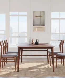 Unique Furniture Lavina 3-Drawer Wood Sideboard, Walnut -Palace-shop 8a117f5703bd8ba1 6664 w800 h800 b0 p0