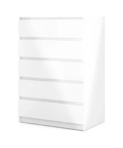 Tvilum 5 Drawer Chest White High Gloss 7 Tvilum 5 Drawer Chest White High Gloss -Palace-shop 8af187bc01388887 9285 w800 h800 b1 p0