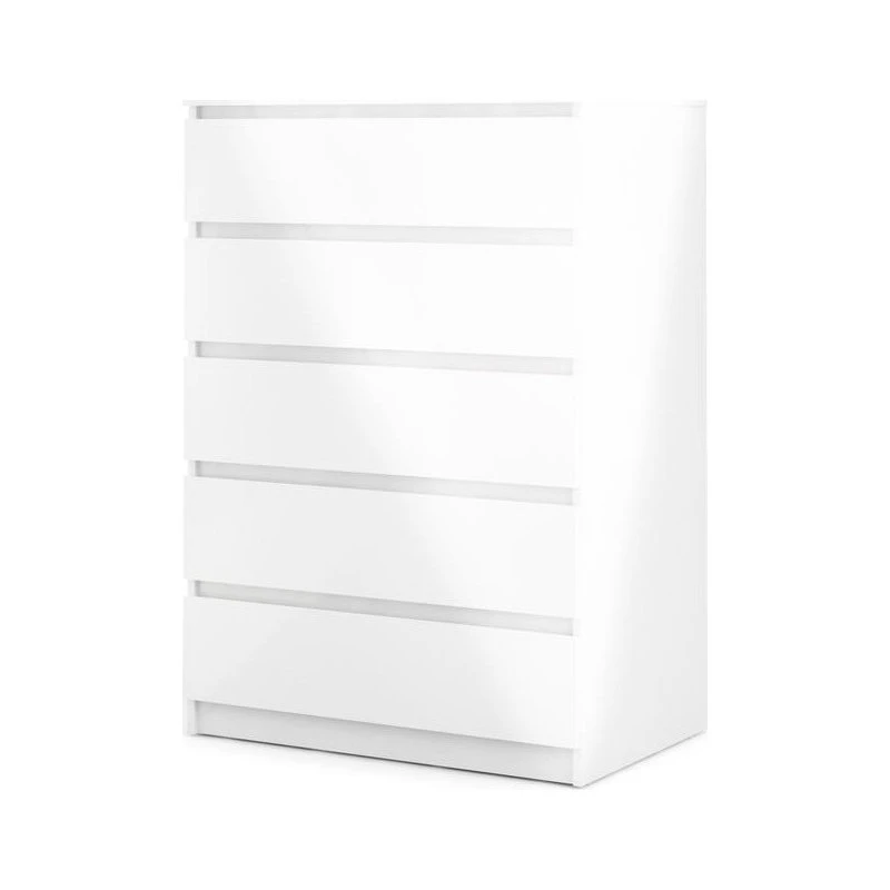 Tvilum 5 Drawer Chest White High Gloss 3 Tvilum 5 Drawer Chest White High Gloss - Image 3