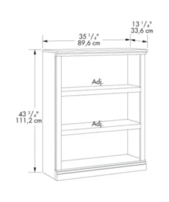 Pemberly Row 3 Shelf Bookcase In Select Cherry -Palace-shop 8b11ed4b0be61bca 0953 w800 h800 b1 p0