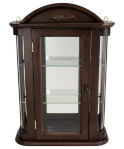 Design Toscano Mahogany Rosedale Curio Cabinet