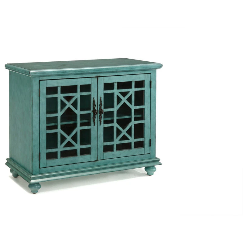 Martin Svensson Home Small Spaces TV Stand, Antique Teal 3 Martin Svensson Home Small Spaces TV Stand, Antique Teal - Image 3