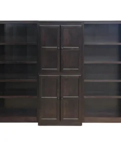 Concepts In Wood Traditional 72" Tall 15-Shelf Wood Bookcase Wall With Doors In Espresso -Palace-shop 8d61930c0fe57d0b 2096 w800 h800 b1 p0