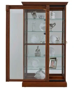 Accentrics Home By Pulaski Furniture Lighted Sliding Door 5 Shelf Curio Cabinet In Cherry Brown By Pulaski Furniture -Palace-shop 8e6146ae03f81286 9043 w800 h800 b1 p0