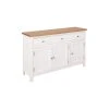 Vida XL International B.V. VidaXL Solid Oak Wood Sideboard 43.3" Home Highboard Cabinet Chest Furniture