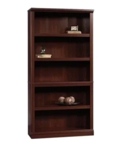 Bowery Hill 5 Shelf Bookcase In Select Cherry