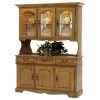 Intercon Furniture Classic Oak 60" China Buffet With Hutch, Chestnut
