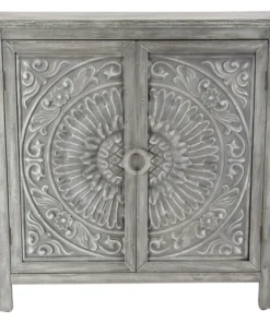 Brimfield & May Farmhouse Gray Wood Cabinet 22670