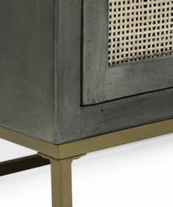 GDFStudio Lithonia Wolfe Handcrafted Boho Mango Wood 3 Drawer Cabinet, Gray And Natural -Palace-shop 94417ad30fc66fa6 6121 w800 h800 b0 p0