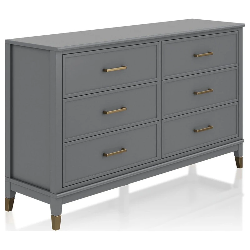 Brimfield & May Westerleigh 6-Drawer Dresser, Graphite Grey 3 Brimfield & May Westerleigh 6-Drawer Dresser, Graphite Grey - Image 3