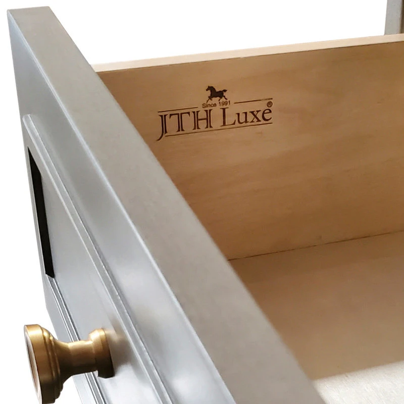 Jennifer Taylor Home Dauphin Handpainted Entryway Storage Cabinet, Gray Cashmere 14 Jennifer Taylor Home Dauphin Handpainted Entryway Storage Cabinet, Gray Cashmere - Image 14