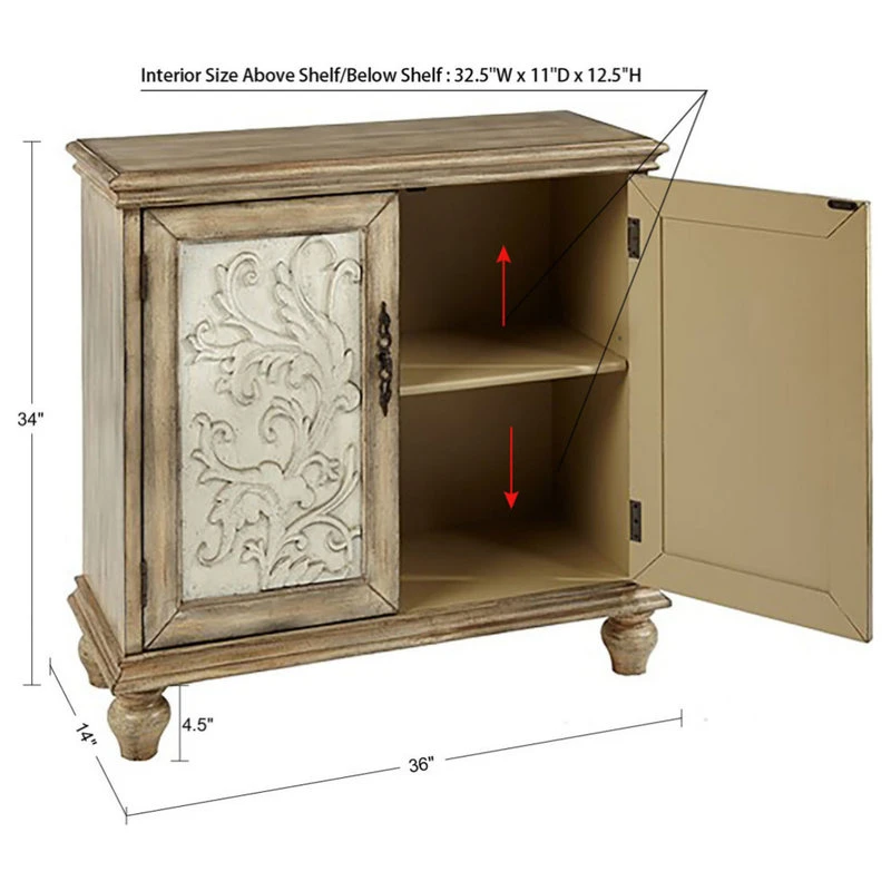 Olliix Driscoll 2-Door Cabinet 5 Olliix Driscoll 2-Door Cabinet - Image 5