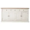 Null Coastal Beach Reclaimed Wood White Sideboard Buffet