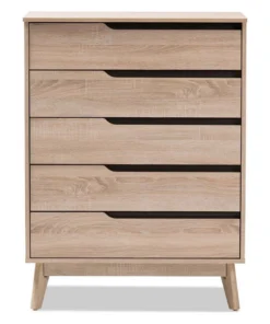 Baxton Studio Fella 5 Drawer Wood Chest In Light Brown And Gray -Palace-shop 964101e80dd62488 3331 w800 h800 b1 p0